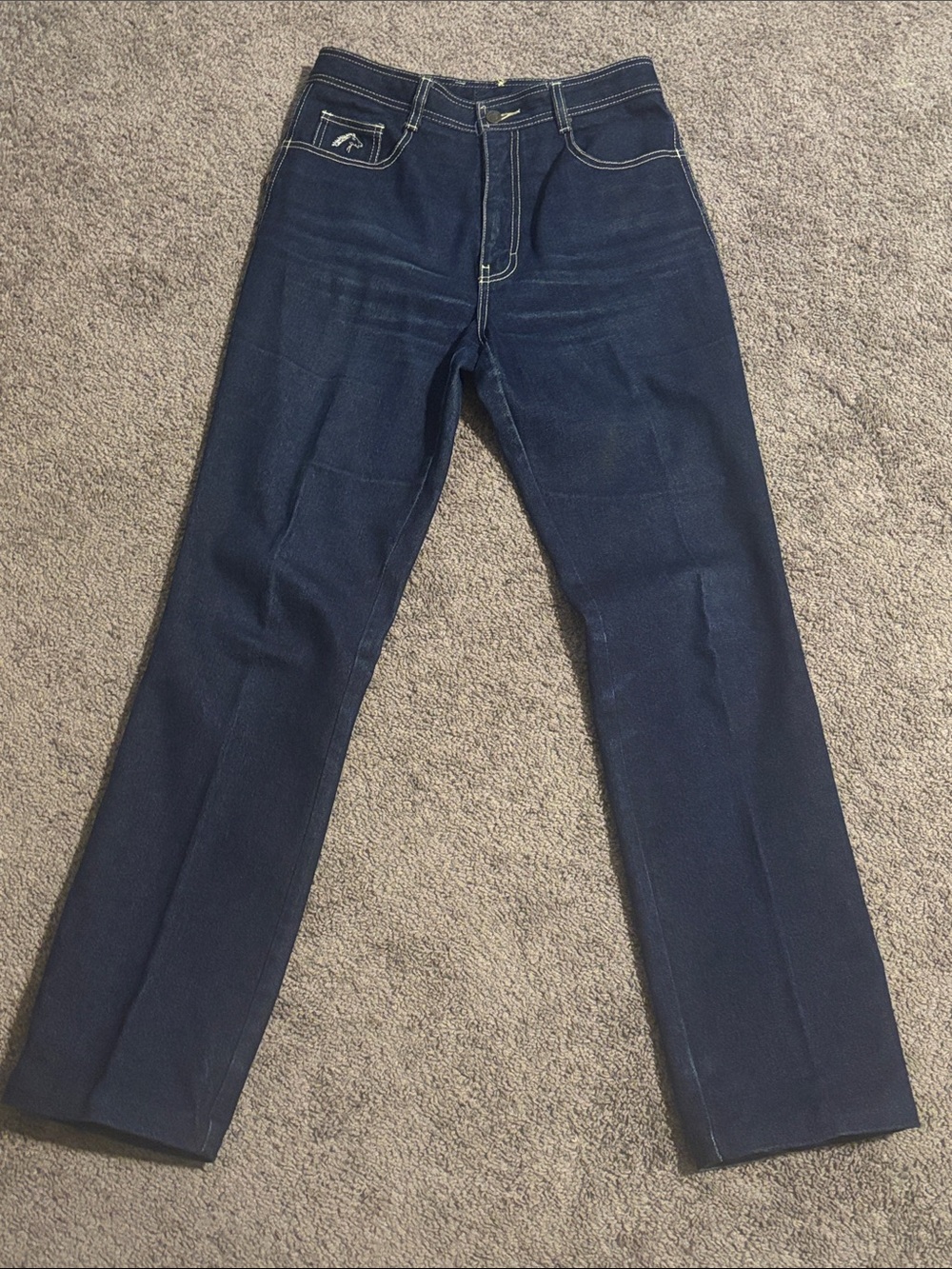 Jordache Dark Blue Straight Leg Women's Jeans